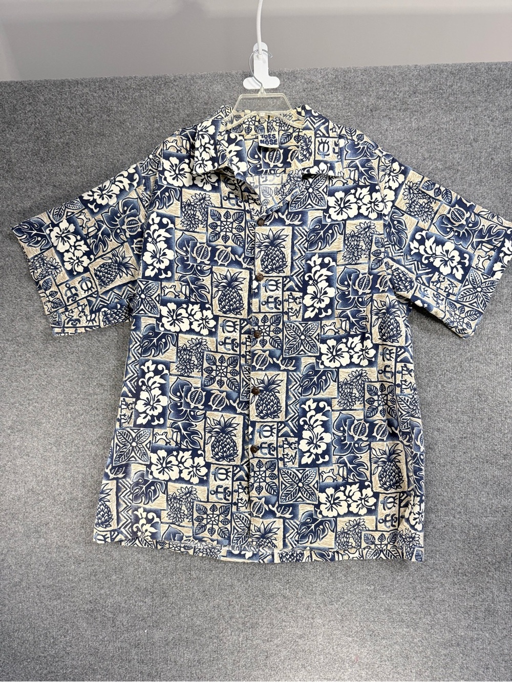 Hawaiian Shirt Toes On The Nose - floral pineapple hibiscus turtle button down